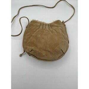 Wilson Leather Maxima Vintage Suede Shearling Crossbody Bag Boho Chic 25-11